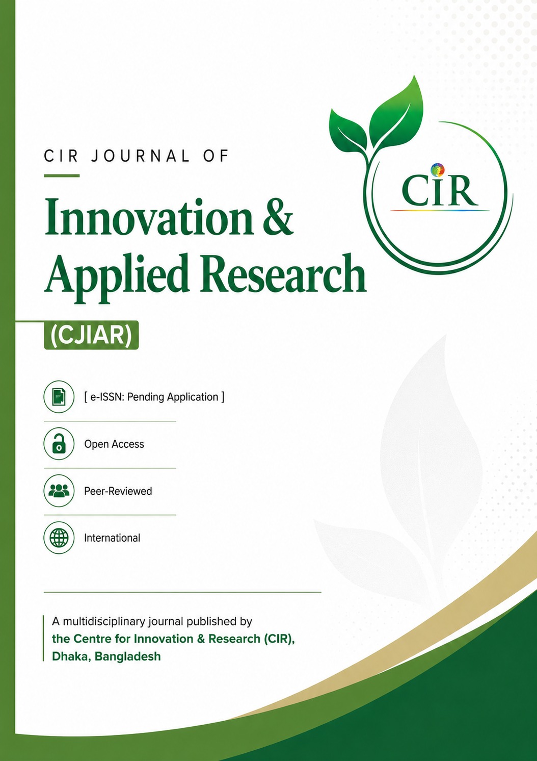 CIR Journal of Innovation & Applied Research